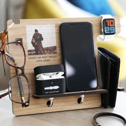 Personalised Photo Wooden Accessory Stand