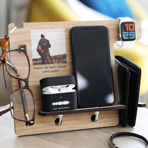 Personalised Photo Wooden Accessory Stand