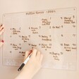 Model Writing on Small Townhouse Design Wipeable Acrylic Wall Planner