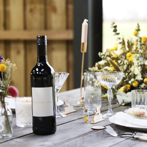 Engraved and Handmade Personalised Wooden Birth Flower Place Settings