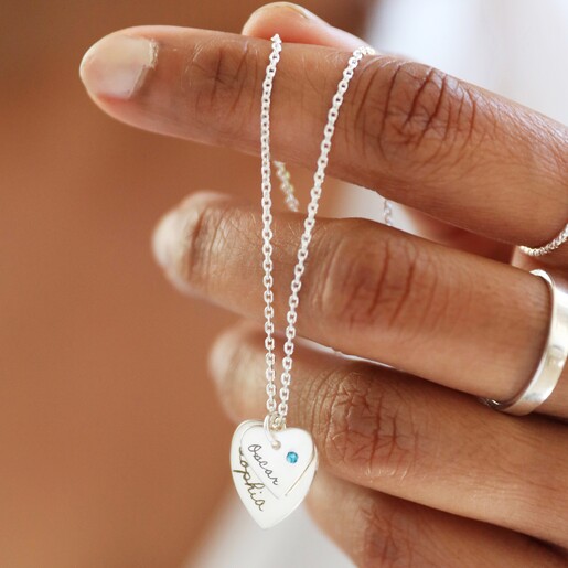TIFFANY 925 Return to Tiffany Double Heart Blue Pendant Necklace | eLADY  Globazone