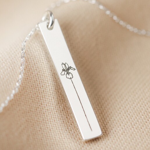 Sterling silver cross bar on sale necklace