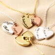Lisa Angel Ladies' Personalised Double Heart Charm Necklace