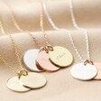 Personalised Family Names Sterling Silver Disc Necklace