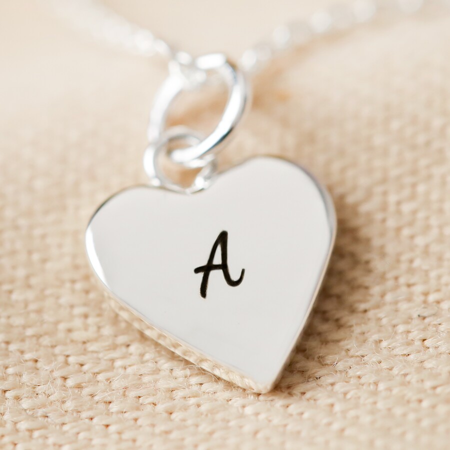 Personalised Mixed Metal Heart Necklace - Personalised Gifts Lisa Angel Jewellery Collection Silver Gold Engraved