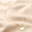 Personalised Name Sterling Silver Disc Necklace
