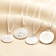 Lisa Angel Unisex Personalised Sterling Silver St Christopher Pendant Necklace
