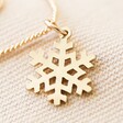 Gold Snowflake Charm Necklace