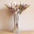Personalised Large Cylinder Glass Vase with Flowers
