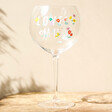 Lovely Mum Floral Gin Glass