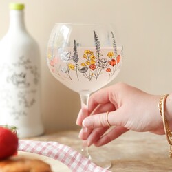 Wildflower Balloon Gin Goblet