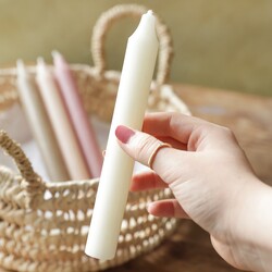 Rustic Ivory Candlestick