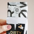 Inside of Dirty Cow Netflix and Chill Chocolate Bar