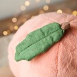 Close Up of Cord Leaf on Jellycat Amuseable Peach Soft Toy