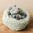Jellycat Hibernating Mouse Soft Toy on Wooden Table