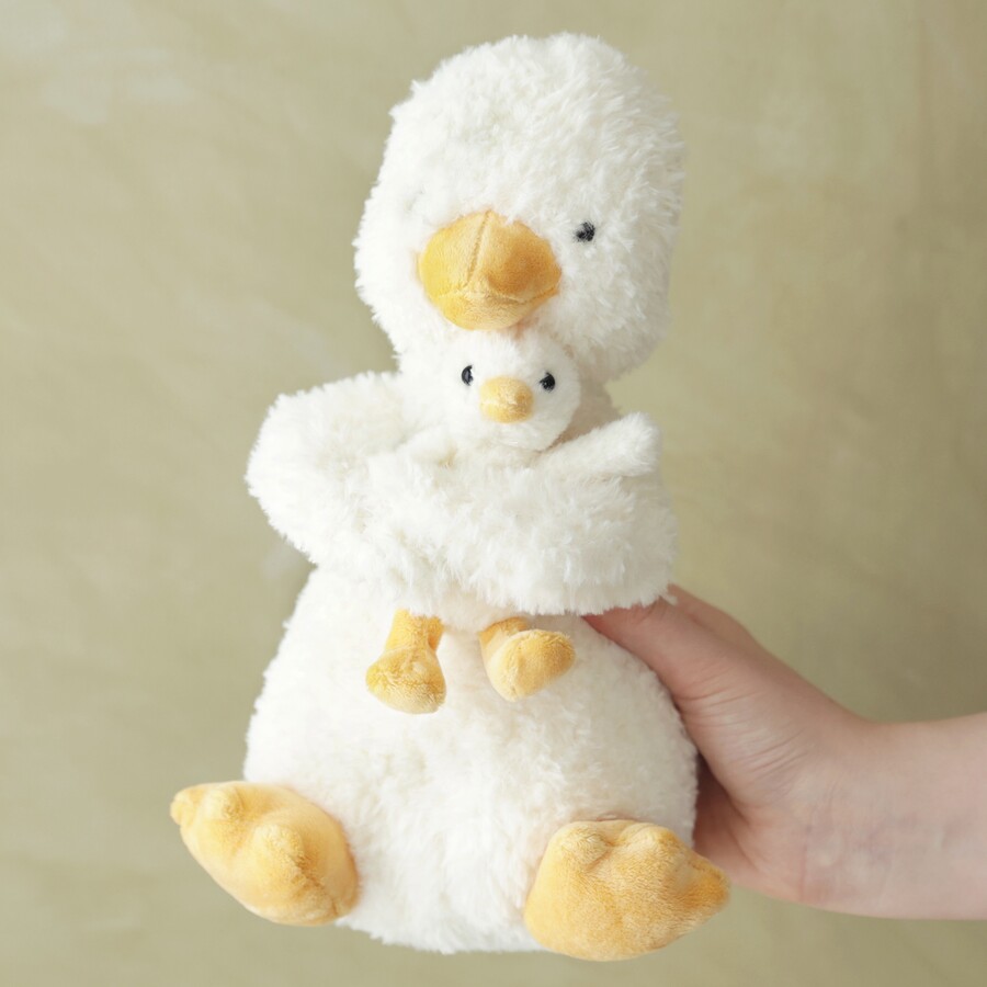 Jellycat Toys Like Huddles Duck are Made From Soft Tactile Materials