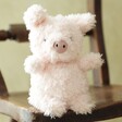 Jellycat Little Pig Soft Toy on chair