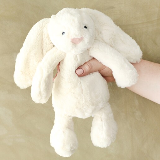 Jellycat White Company Medium Bashful White Bunny Rabbit TWINKLE Soft Toy New 