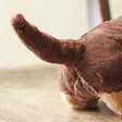 close up of tail on Jellycat Otto Sausage Dog Soft Toy
