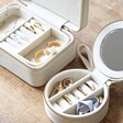 Inside Both Shapes of the Natural Cotton Jewellery Cases