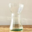 Empty Fluted Glass Vase