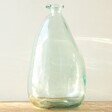 Large Organic Style Glass Vase on Table
