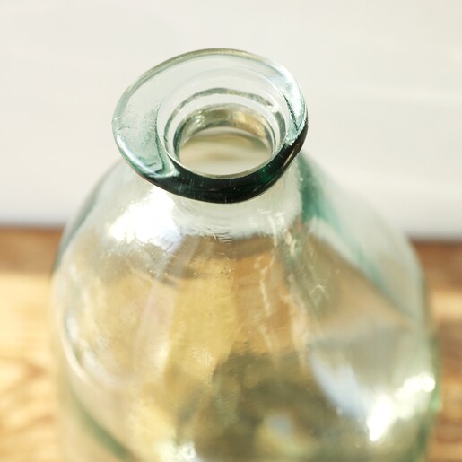 Top of Large Organic Style Glass Vase