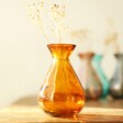 Lisa Angel Recycled Amber Glass Bud Vase, H10cm