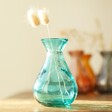 Lisa Angel Recycled Blue Glass Bud Vase, H10cm