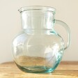 Empty Recycled Glass Bowl Jug