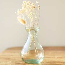 Recycled Glass Bud Vase, H10cm