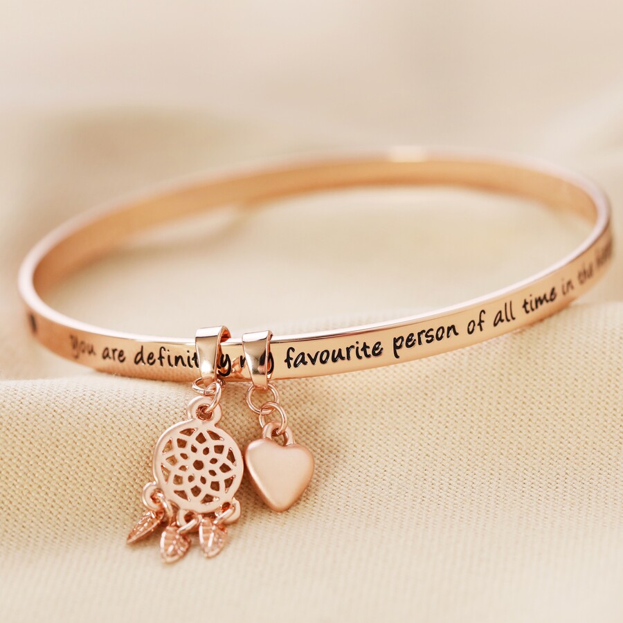 Meaningful Bangle in Rose Gold 
