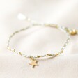 Lisa Angel Woven Friendship Bracelet with Gold Star