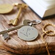 Silver Personalised Constellation Stainless Steel Disc Keyring