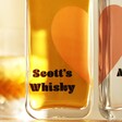 Close Up of Personalisation on Personalised Pair of 20cl Love Heart Couples' Spirits