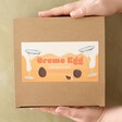Model holding box for the Creme Egg Cocktail Kit