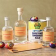 Contents of Creme Egg Cocktail Kit on wooden table