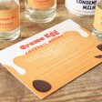 Recipe card from Creme Egg Cocktail Kit