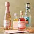 Contents of Personalised Rosé Aperol Spritz Cocktail Kit
