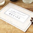 Recipe Card from Personalised Salted Caramel Espresso Martini Cocktail Kit