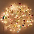 Full Shot of Illuminated Folklore Colourful Charm Wire String Lights