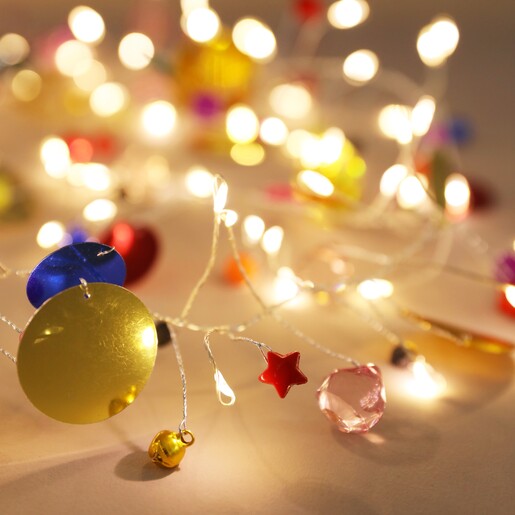 Plug In Colourful Charm Wire String Lights | Lisa Angel