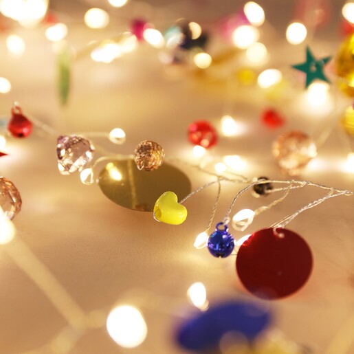 Plug In Colourful Charm Wire String Lights | Lisa Angel