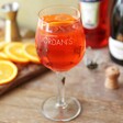 Engraved Personalised Name Aperol Spritz Cocktail Glass