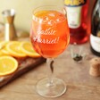 Engraved Personalised Message Aperol Spritz Cocktail Glass