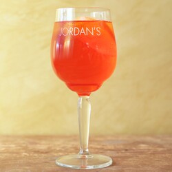 Personalised Name Aperol Spritz Cocktail Glass