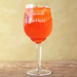 Personalised Name Aperol Spritz Cocktail Glass on Table