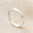 Delicate Slim Sterling Silver Band Ring