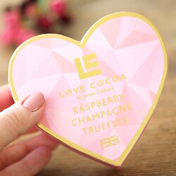 Love Cocoa Raspberry Champagne Heart Truffles