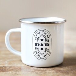 Personalised The Legend Enamel Mug